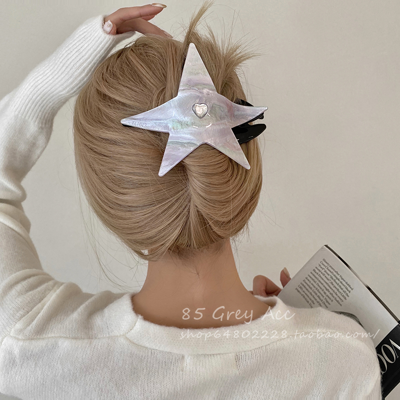 小众独特设计感星星燕尾夹