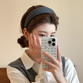 灰色发箍女2026新款 高级感头饰日常外戴时尚 气质头箍高颅顶发饰春