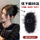 纯欲ins风鸵鸟毛发夹女超仙气质后脑勺盘发抓夹高级感鲨鱼夹发饰