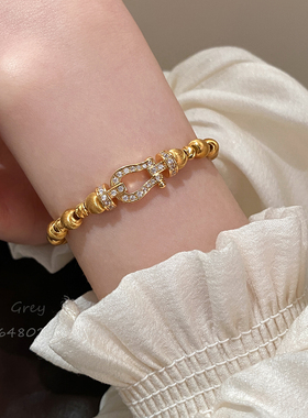 镶钻马蹄扣手链女2026新款