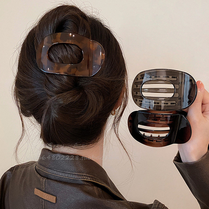 复古慵懒风后脑勺盘发贝壳夹发夹女2025年新款气质高级感鸭嘴夹子,饰品/流行首饰/时尚饰品新,发饰,淘宝优惠券,粉丝福利购,淘宝优惠卷