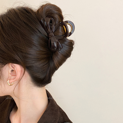 蝴蝶结中号抓夹女2025秋冬新款