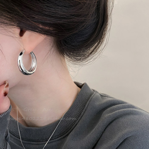 法式耳环女冷淡风耳扣高级感耳坠