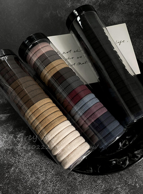 85度灰韩国森系发绳女扎头ins高弹力耐用不勒发橡皮筋扎马尾发圈