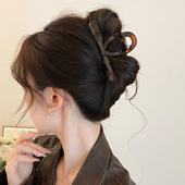 高质量 蝴蝶结抓夹大号鲨鱼夹发夹女后脑勺高级感2026新款 发量大