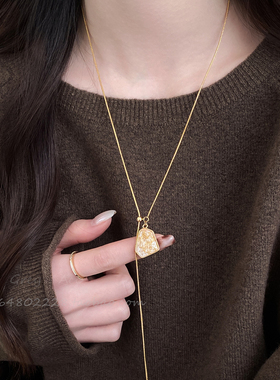 不规则几何吊坠项链女款2025新款