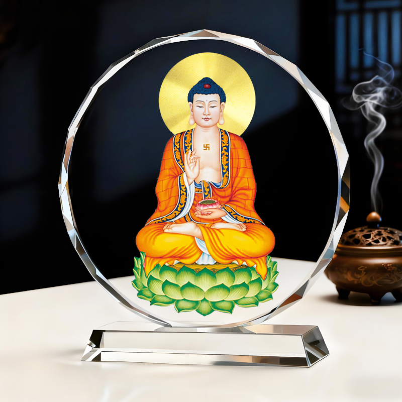 殊胜三宝佛之阿弥陀佛摆件结缘供奉南无阿弥陀佛菩萨佛堂桌面摆台