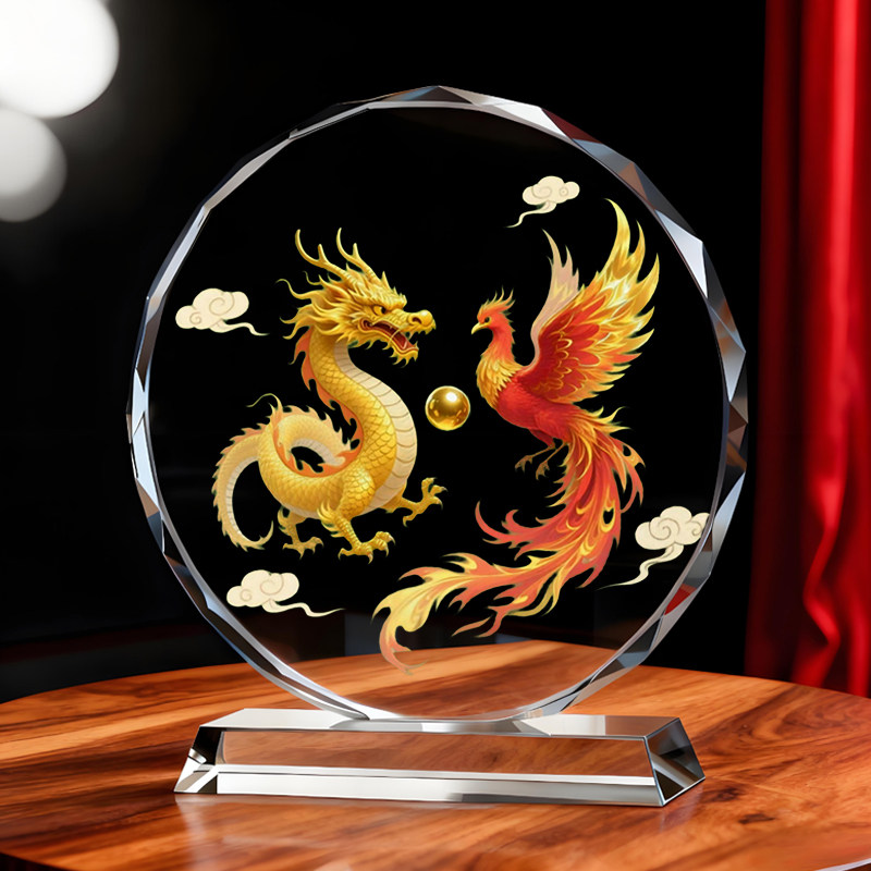 龙凤呈祥摆件好运祥龙图客厅玄关办公室电视柜书房吉祥桌面摆台,家居饰品,桌面摆件,淘宝优惠券,粉丝福利购,淘宝优惠卷