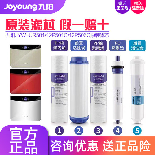 九阳净水器JYW-UR501A/501B/D/12P501C/12P502C/12P506C原装滤芯