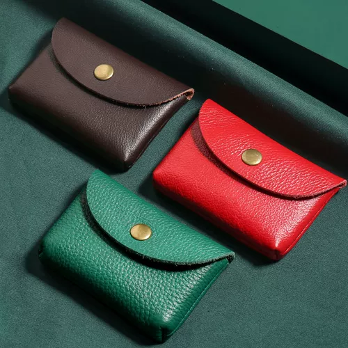 Кожаный кошелек, сумка через плечо, картхолдер, ключница, небольшая сумка, маленькие монеты с молнией, короткий бумажник, воловья кожа, из натуральной кожи