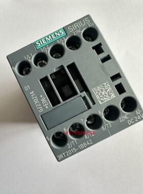 西门子接触器3RT2015-1BB42直流线圈交流接触器DC24V3RT20151BB42
