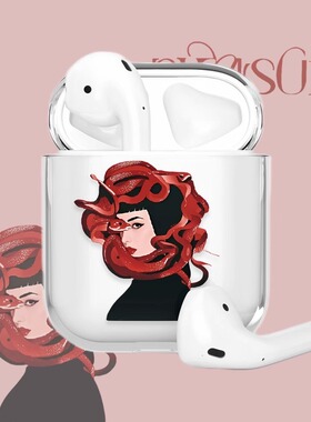 pleasure蔡依林耳机保护壳新专辑同款周边手绘jolin适用苹果airpods1234代/Pro/Pro2代Pro3代