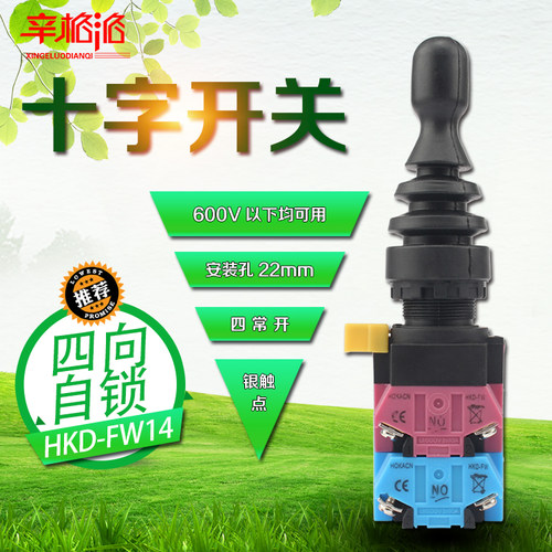 防水型 十字开关HKD-FW14 四向自锁22mm 摇杆开关 主令开关控制器