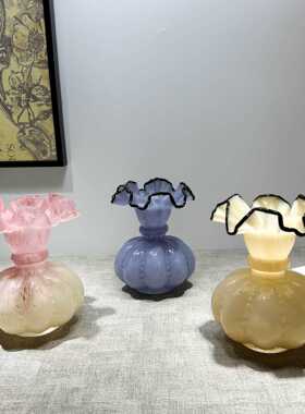 芬顿合集中古手工花瓶法式复古风