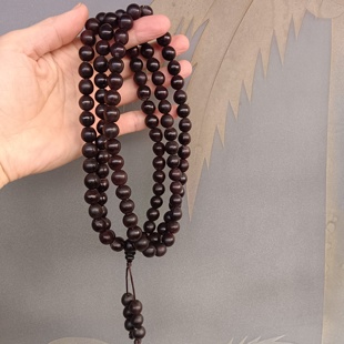 精选野生无患子108颗念珠精挑近正圆老树木患子佛珠弟子珠款长串