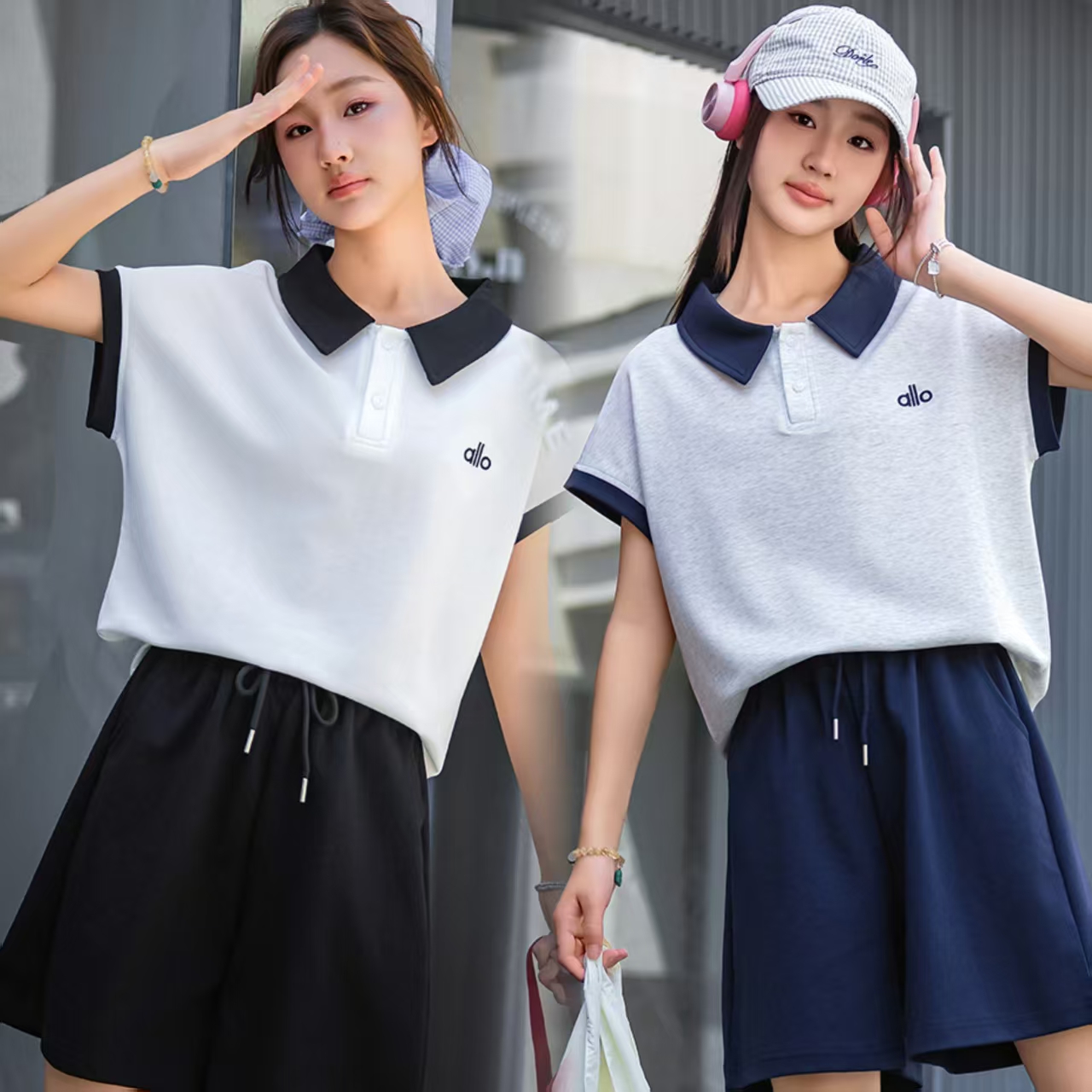 女童夏季套装2025新款洋气大童170夏装纯棉宽松短袖T恤裙裤两件套