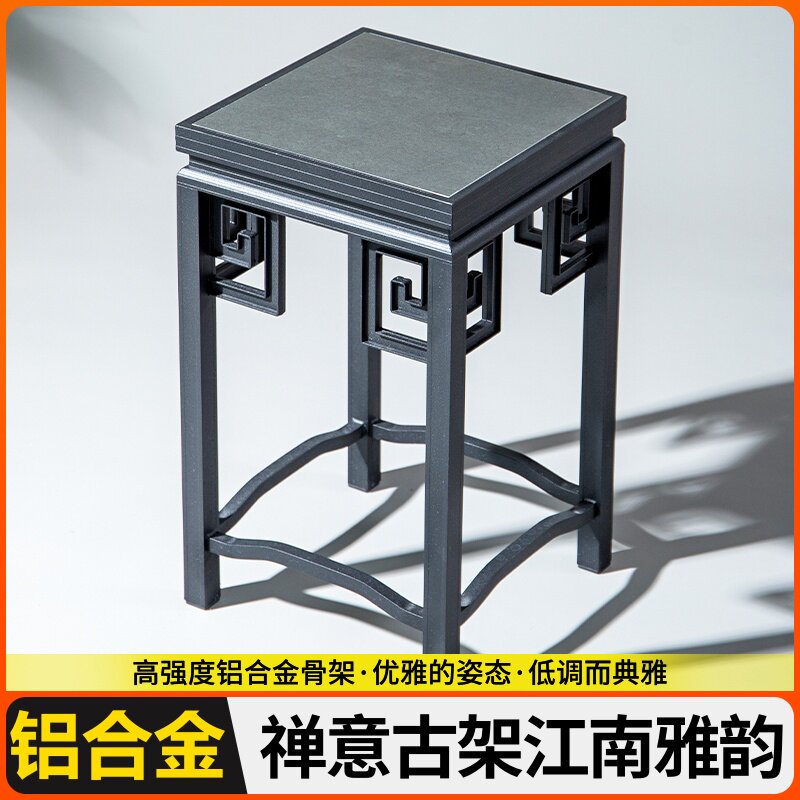 多肉花盆花架子简约铝材质多层落地面室内阳台客厅绿萝加强置物架