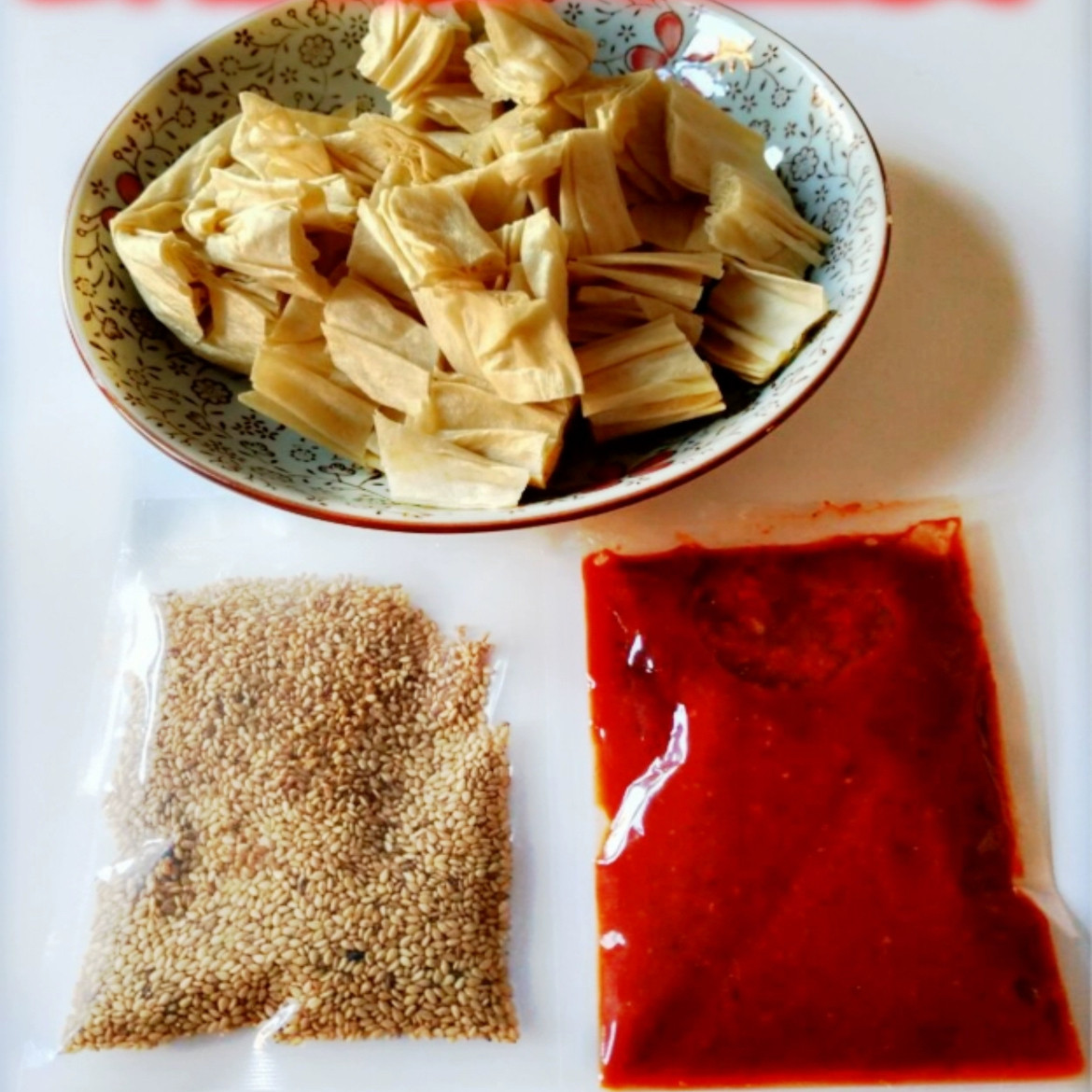 5带包邮 DIY自拌豆皮 可做各种口味爆款