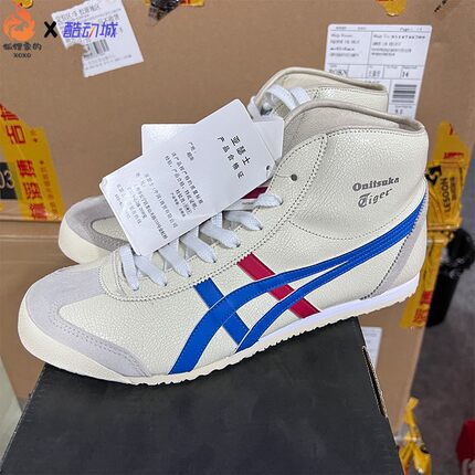 ONitsuka Tiger鬼塚虎MEXICO Mid Runner休闲高帮鞋男女同款DL409