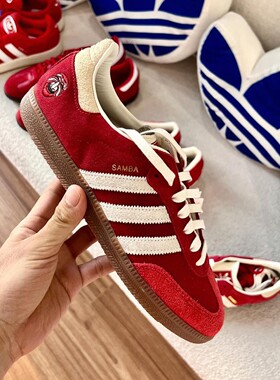 Adidas originals SAMBA OG 红色脸谱男女低帮运动休闲板鞋IG8905