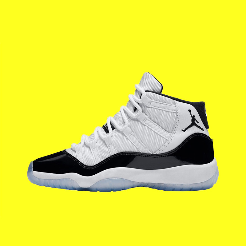 air jordan 11 concord aj11高帮gs黑白康扣女款篮球鞋378038-100