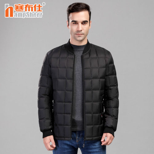 居家寒布仕内外穿长袖内胆羽绒服