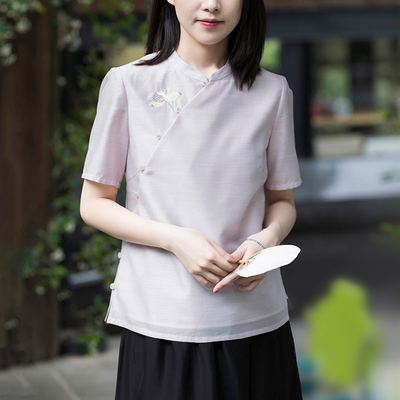 前世今生直身型复古文艺套头短袖