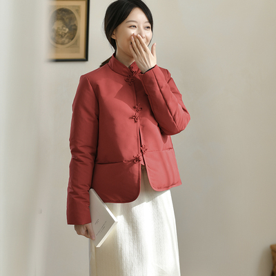 前世今生复古轻中式短款羽绒服