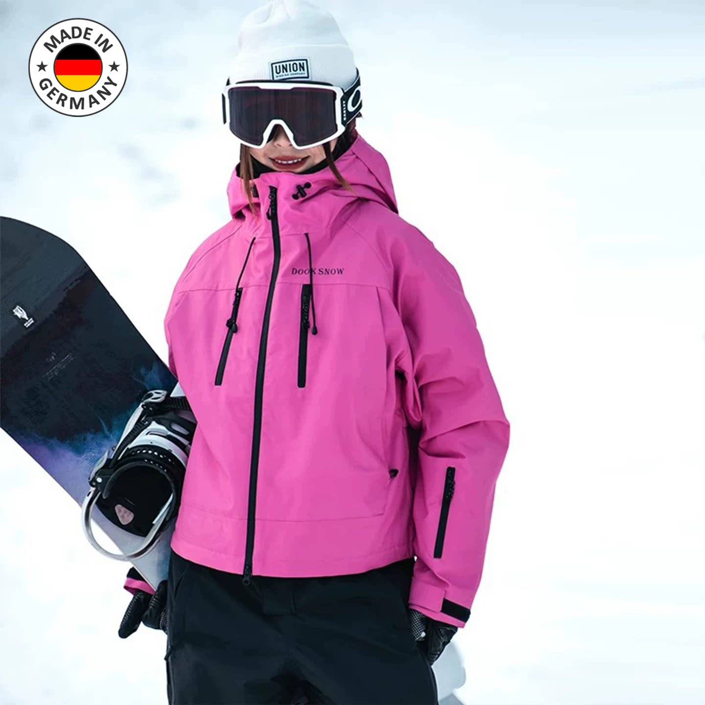 德国新款女防风防水保暖滑雪服