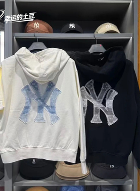MLB 26春款男女情侣毛圈运动休闲连帽长袖外套夹克3ATRM0261