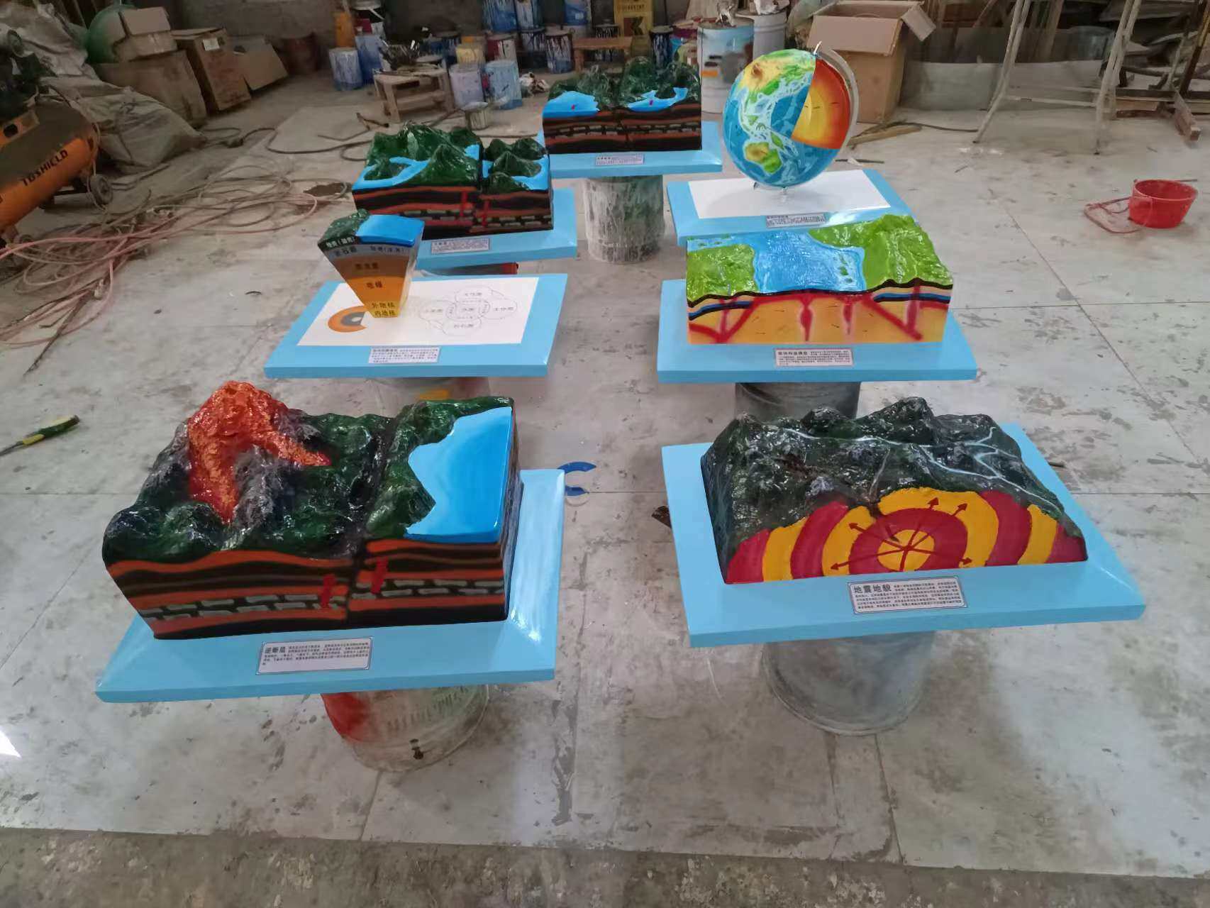 科普教育设备科技馆科技展厅地震模型地理教室地震教室社区科普