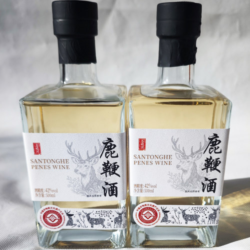 三通河42°鹿鞭酒500ml玻璃瓶装
