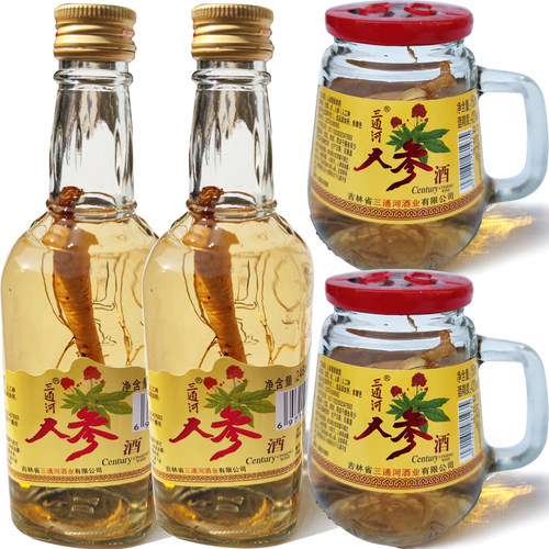 三通河长白山人参酒42度246ml瓶
