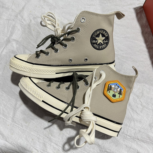 Converse匡威男女高帮拼色帆布鞋