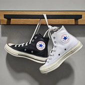 Converse匡威1970s黑色皮质高帮男女复古休闲鞋 A10154C A07201C