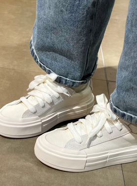 正品CONVERSE匡威 CURISE UU悠游鞋白色厚底休闲帆布鞋A08788C