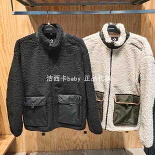 Converse/匡威正品 男子米白黑色摇粒绒外套10021937-A02-A03-A05