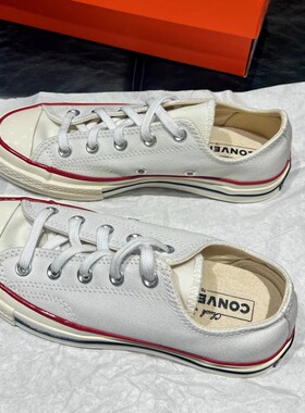 正品converse匡威 1970S复古版白色低高帮帆布鞋162065C 162056C