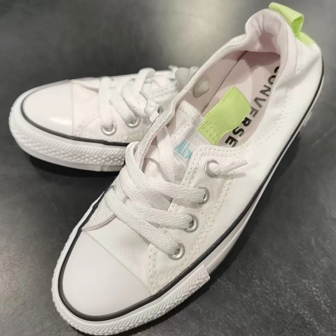 正品converse匡威 ALLSTAR撞色一脚蹬小白鞋低帮帆布鞋 A09837C