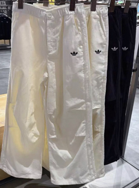 Adidas三叶草25冬季女子灯芯绒可束脚运动长裤KS5958 KS5959