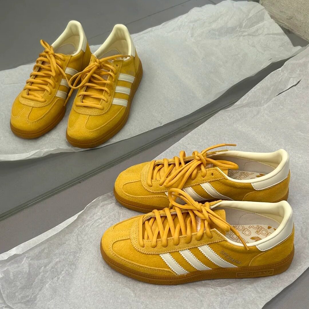 三叶草25年SPEZIAL黄色德训鞋