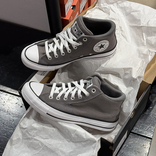 正品Converse匡威 灰色莫尔登All Star运动经典款中帮鞋 A10477C