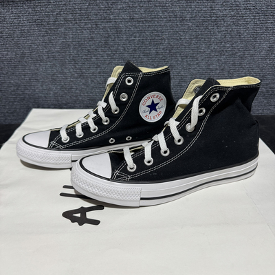 匡威黑色高帮经典常青帆布鞋