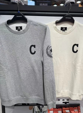 正品Converse匡威男女美式字母印花加绒套头卫衣10026095-A02-A03