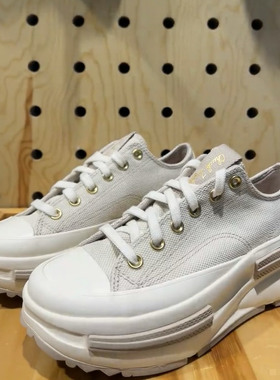 Converse/匡威新款低帮厚底运动休闲系带帆布鞋A13822C