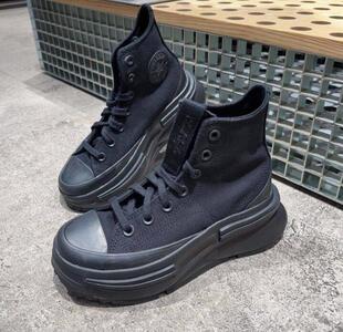 A06898C Converse匡威纯黑RunStarLegacy黑武士夹心厚底增高帆布鞋