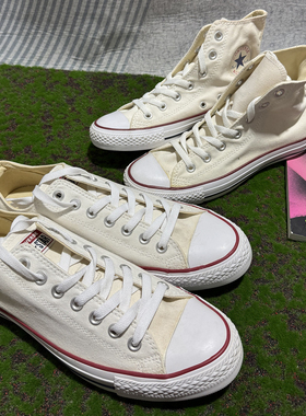正品converse匡威 发黄瑕疵特价经典款白色帆布鞋101009  101000