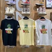 热带水果菠萝圆领印花短袖 女款 T恤10022854 A03 A01 正品 A02 匡威