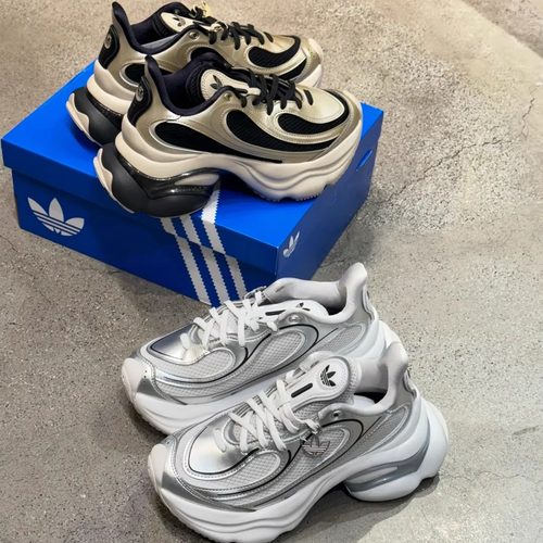 Adidas三叶草女OZVENUZ厚底增高网面透气运动休闲老爹鞋 KI0557