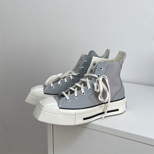 Converse匡威CHUCK 70 灰色几何异形厚底高帮帆布鞋A08280c